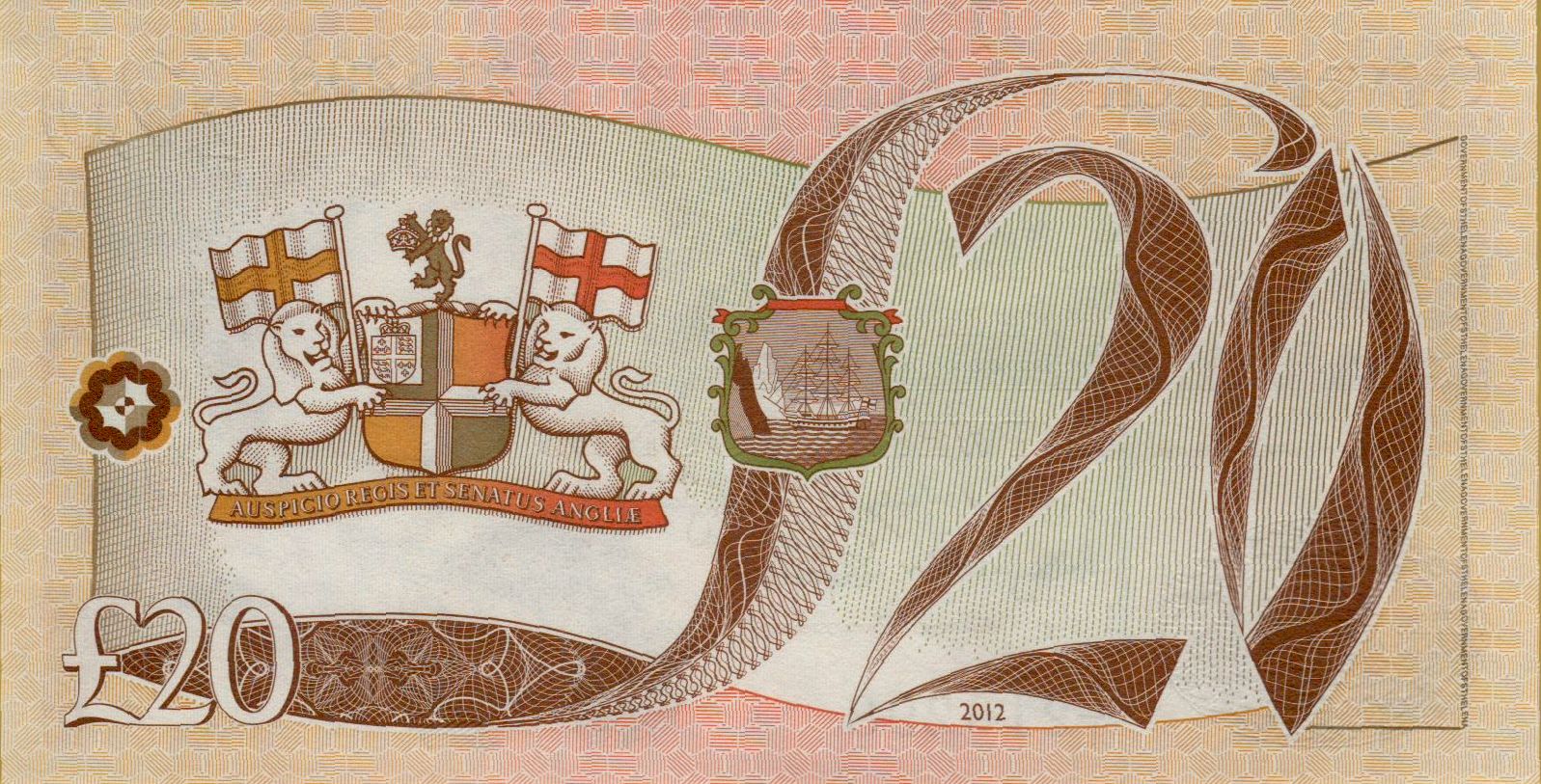 St. Helena 20 2012 UNC P-13/b